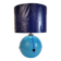 Art Deco table lamp, blue glass sphere, Charles Schneider workshop, 1940s – France