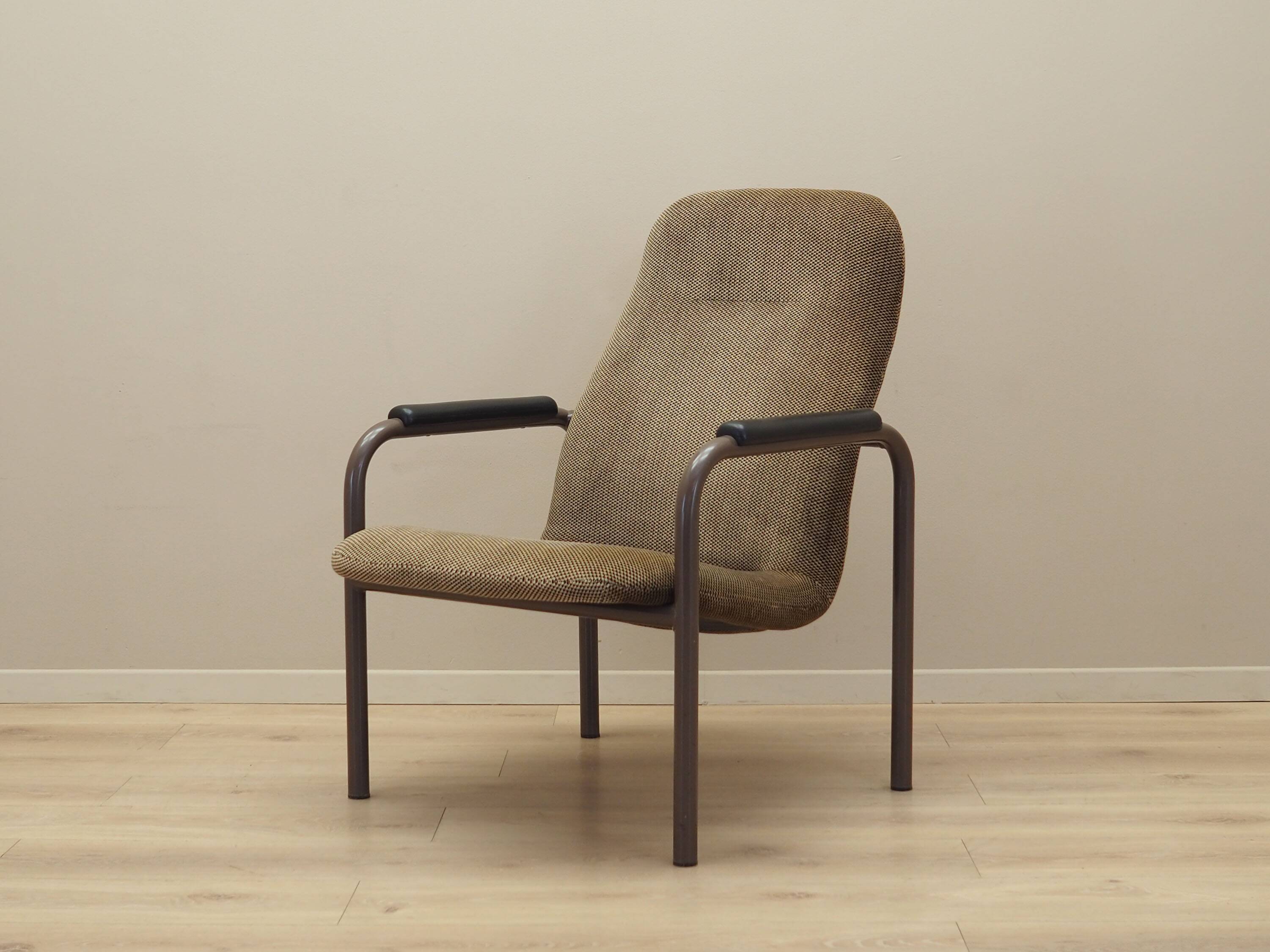 Brown armchair, Danish design, 1960s, production: Denmark