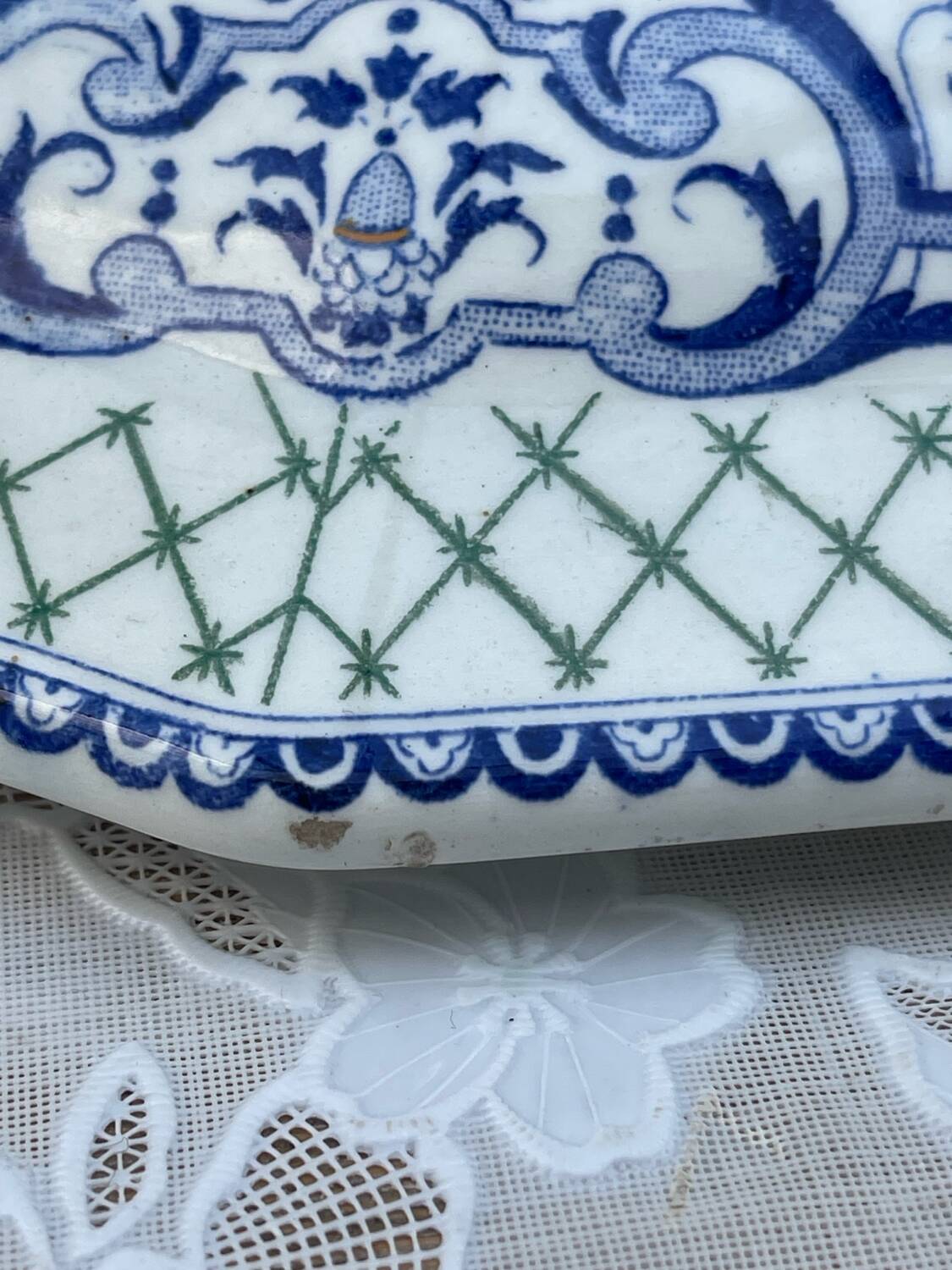 Gien France Soup Tureen with Frame 1960s