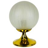 Ice glass desk lamp by Doria Leuchten, 1970