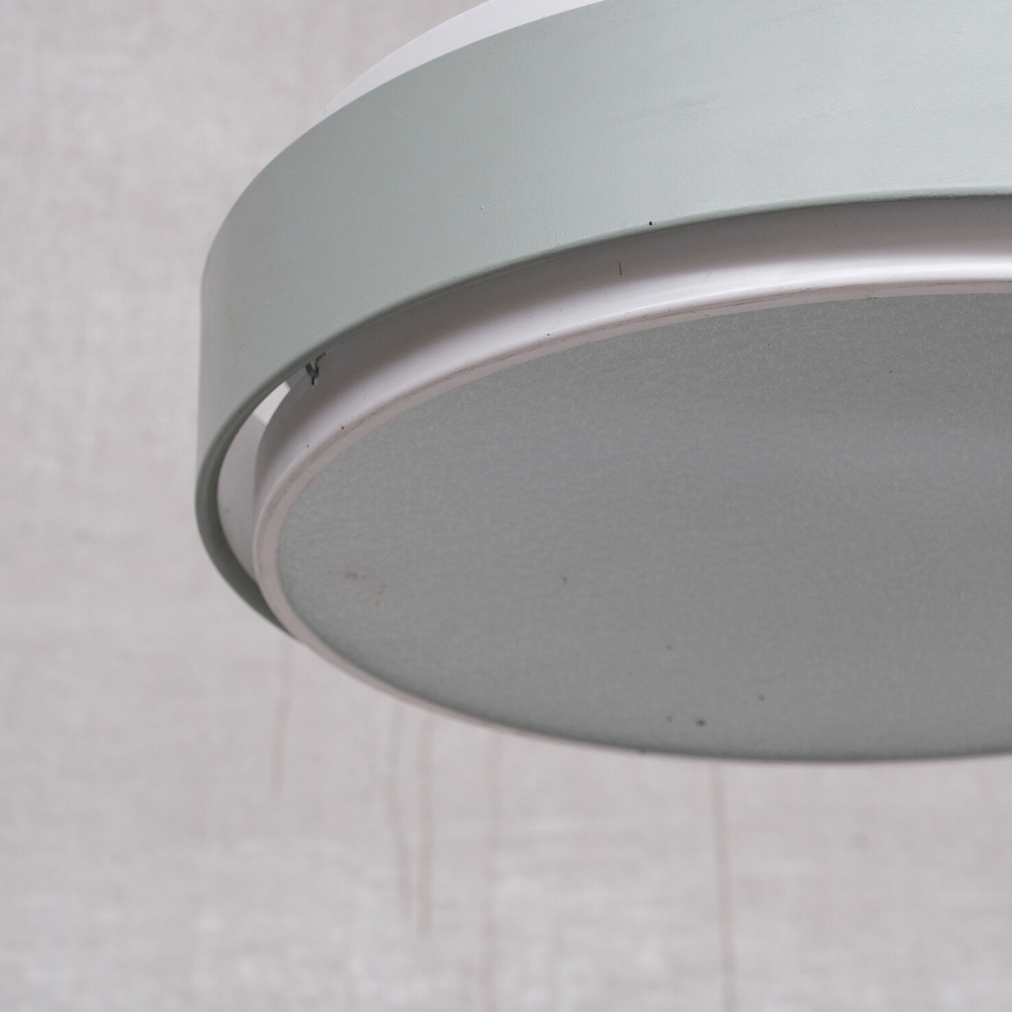 Mid-century steel and glass pendant by RAAK