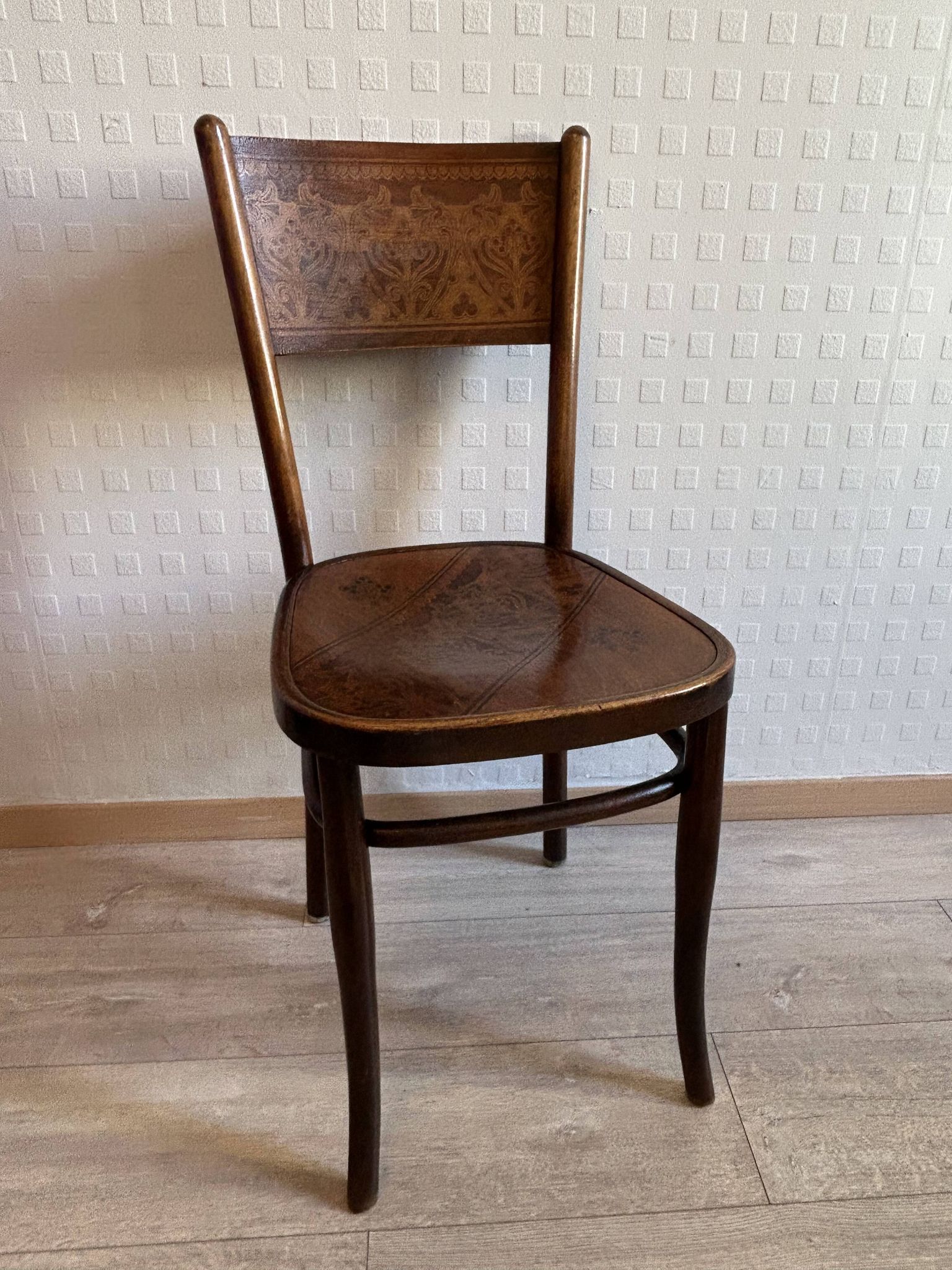 6 antique chairs Jacob & Josef Kohn – Vienna – Decorated bent wood – Style