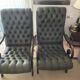 2 Chesterfield armchairs