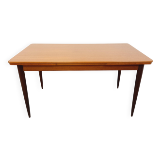 Rectangular dining table in vintage Scandinavian style from the 50s and 60s.