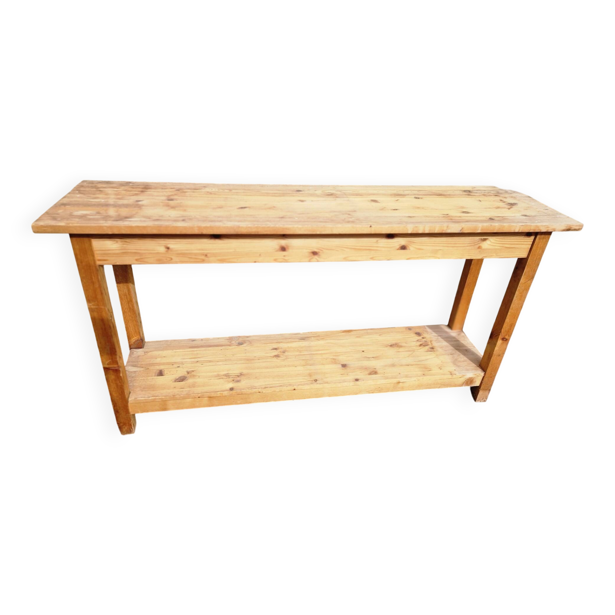 Solid wood console table
