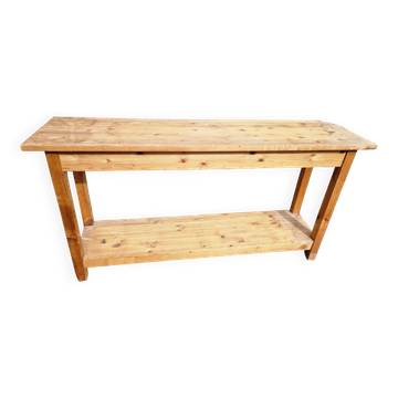 Solid wood console table