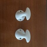 Pair of 50 ' s porcelain hooks