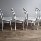 Set of 4 vintage shabby chic bistro chairs