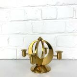 Mid-Century Scandinavian Brass Candlestick by Arthur Pe, Kolbäck, Sweden 1950-60
