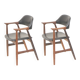 Set of 2 Mahjongg cow horn chairs