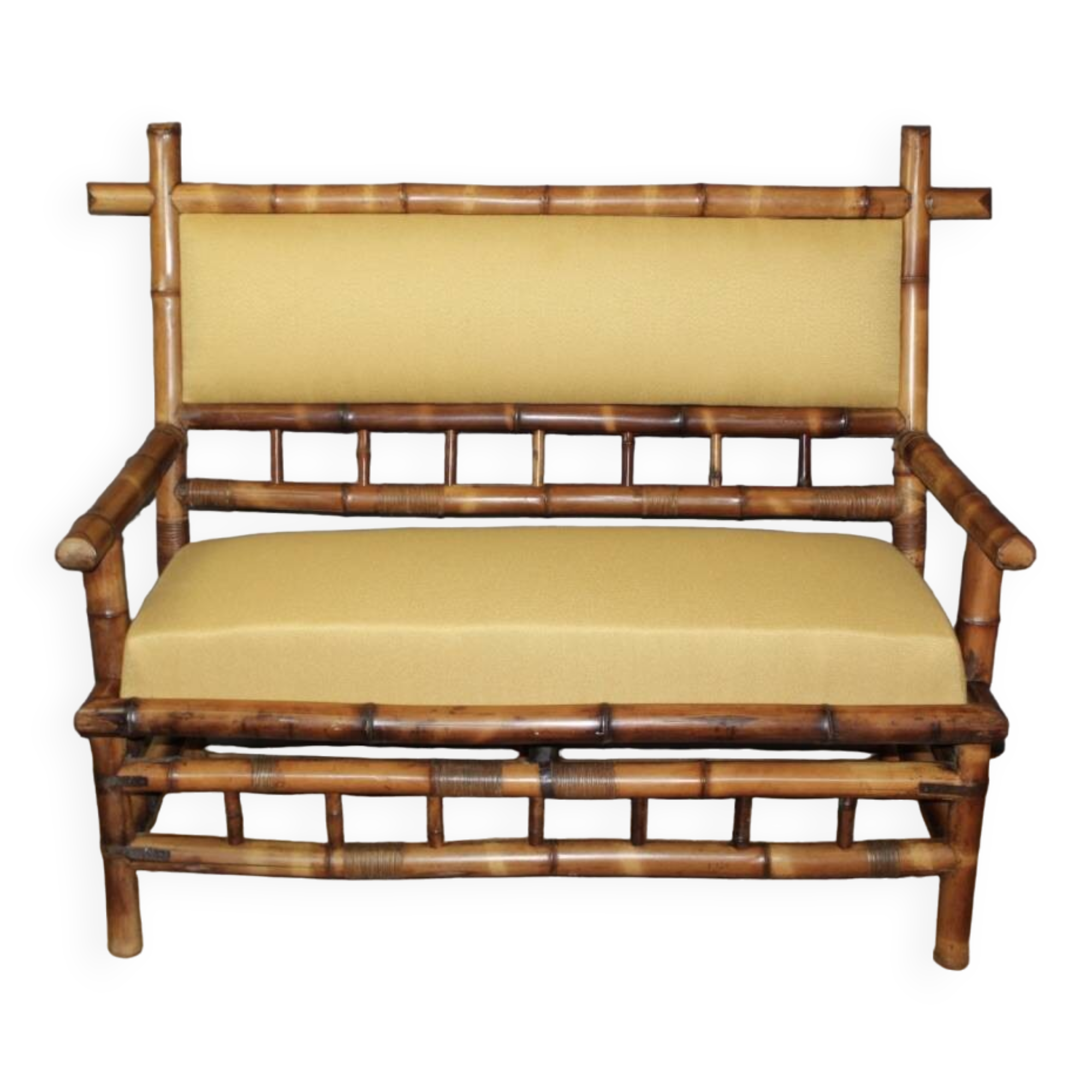 Bamboo Bench from the Napoleon III Period