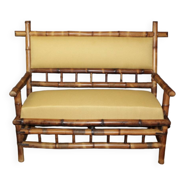 Banquette En Bambou d'époque Napoléon III