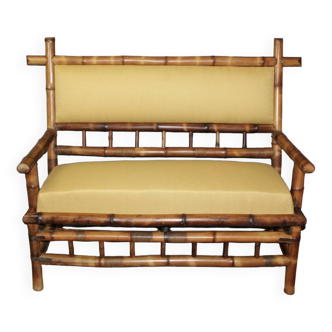 Bamboo Bench from the Napoleon III Period
