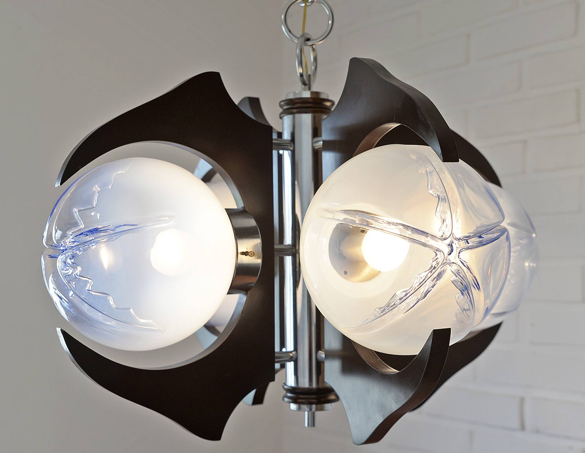 Vintage Pendant Light Murano Lamp Mazzega Style Light Fixture Sputnik