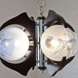 Vintage Pendant Light Murano Lamp Mazzega Style Light Fixture Sputnik