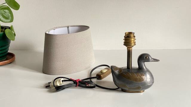 Vintage duck lamp