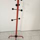Black and red floor coat rack Italy 1980s Italian design style space age modernist