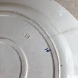 Large iron earth plate in Gien floral pattern