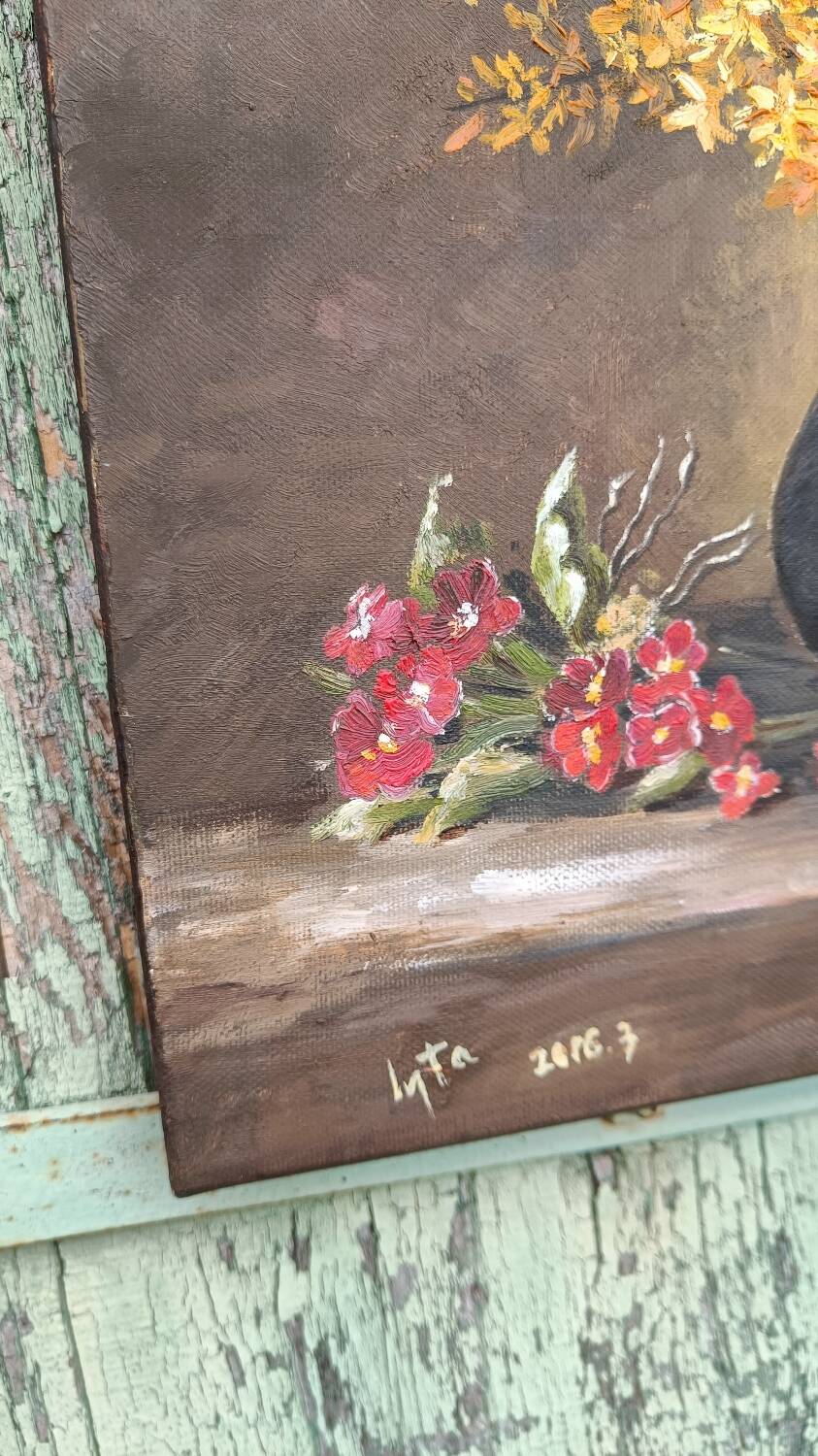 Canvas reproduction of Flowers