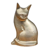 Vintage statue, brass cat statue, cat figurine, cat statue, collection, brass cat