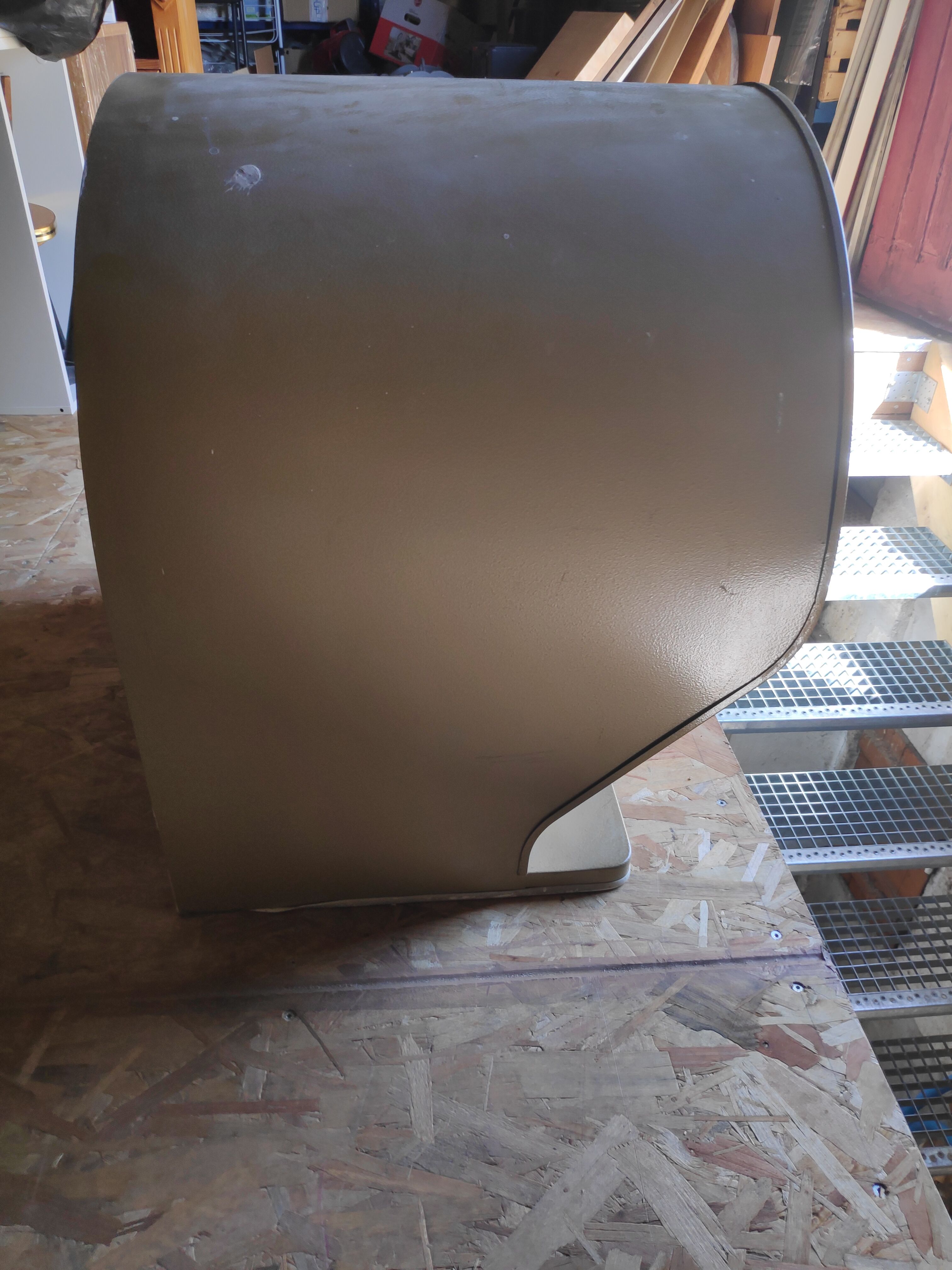 Vintage workshop wall phone booth