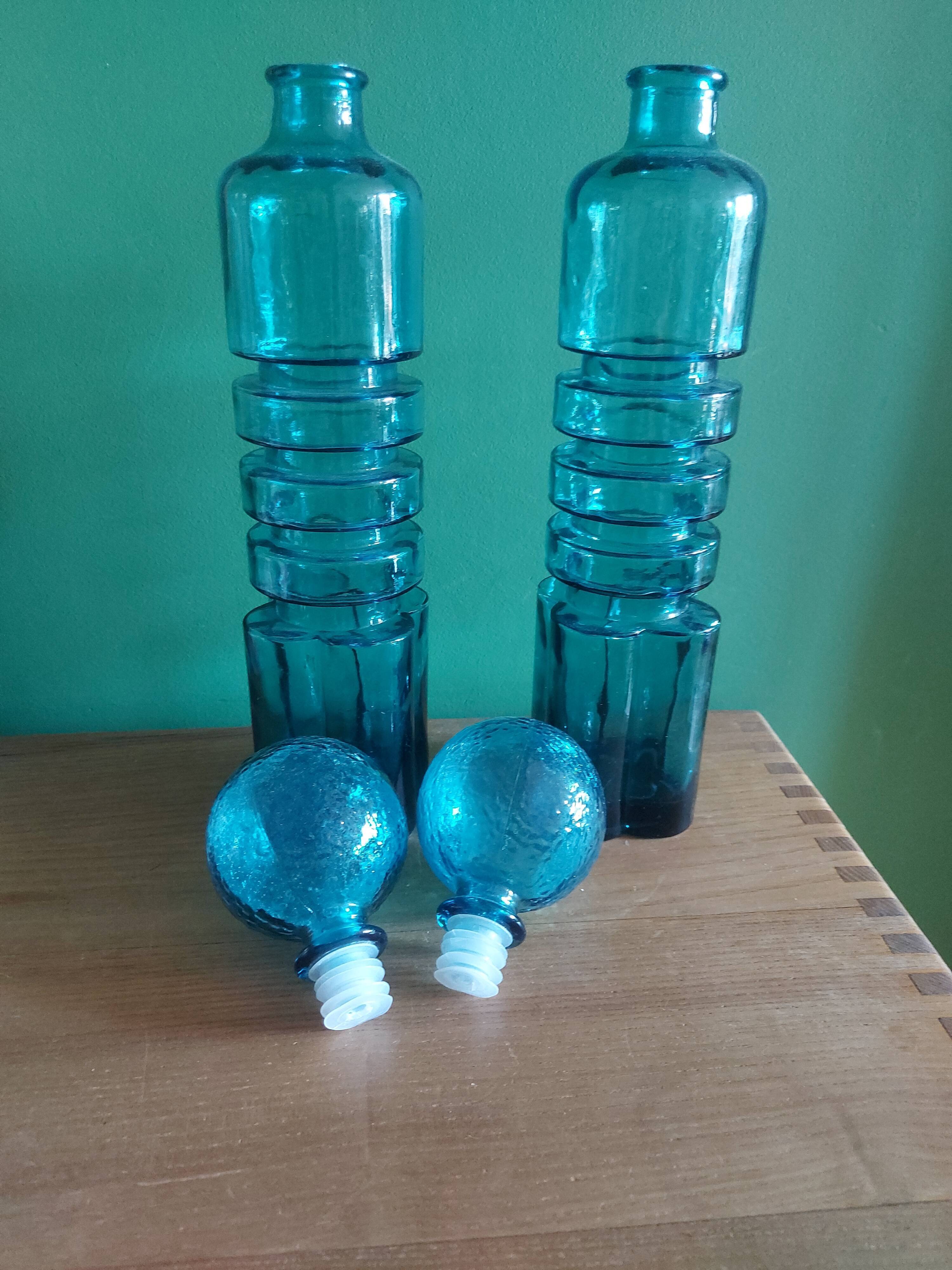Pair of vintage 70's bottles