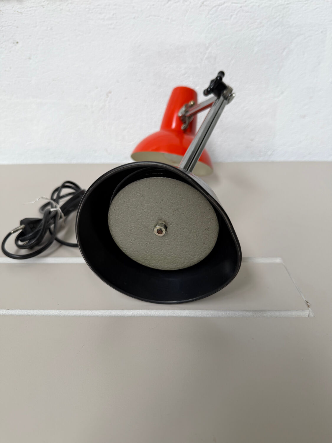 Design desk lamp 70 black and orange metal