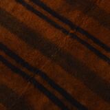 5x7 Striped Pattern Terracotta Vintage Kilim Rug, 146x220Cm