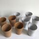 Lot de 9 mazagrans de Robert et Gilbert Auguste