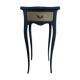 Old bedside painted in matte black and oiled wood