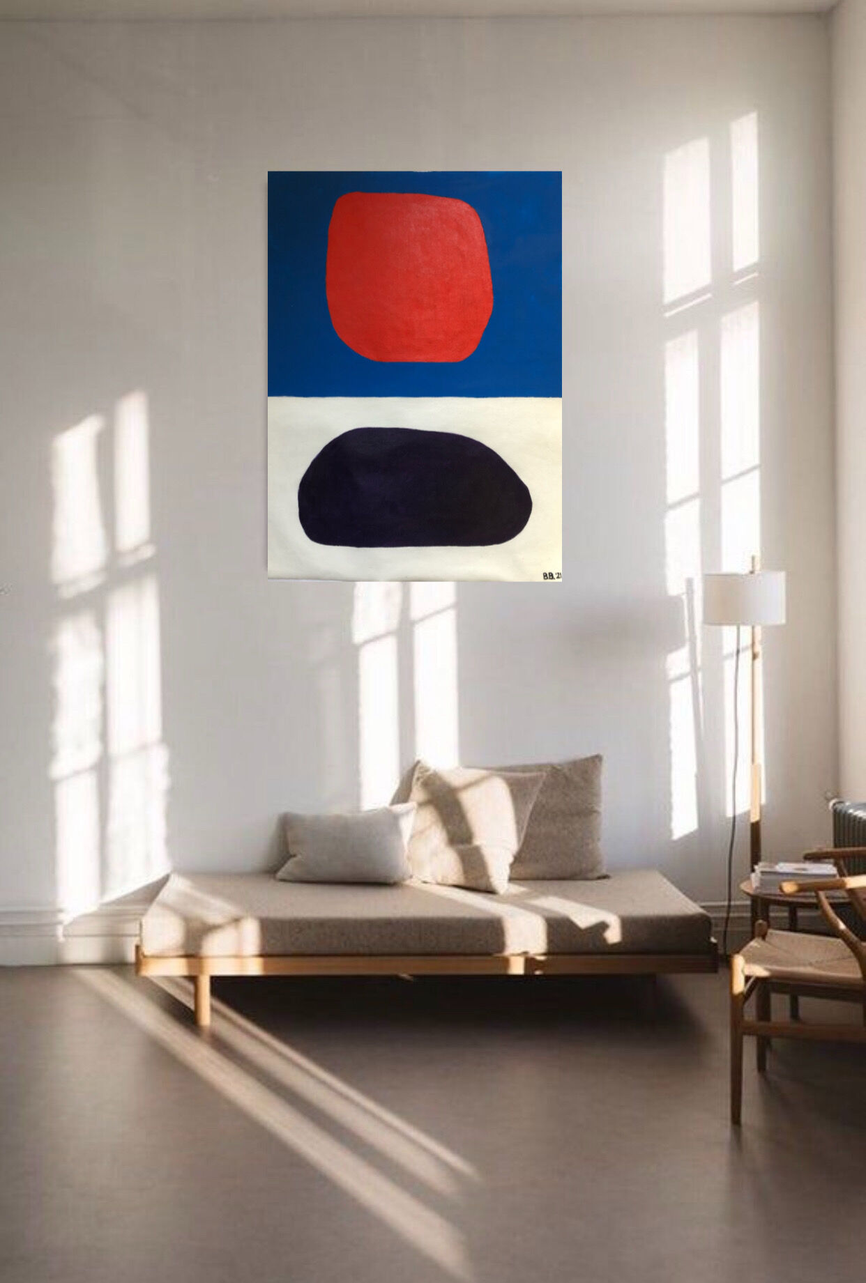 Acrylic painting abstraie on canvas wall decoration