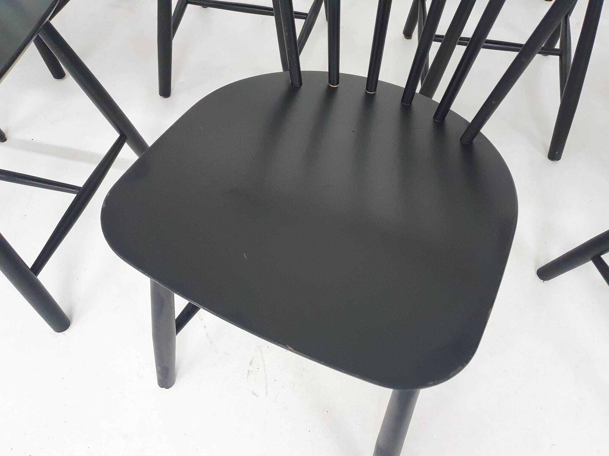 Poul M. Volther J46 spindle back chair for FDB Mobler, Denmark, 1956