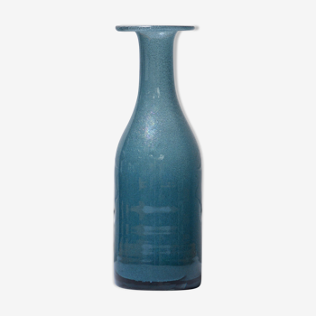 Glass vase blue of 1952 by Erik Höglund, Sweden