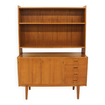 Bibliothèque scandinave en teck, Suède, 1960