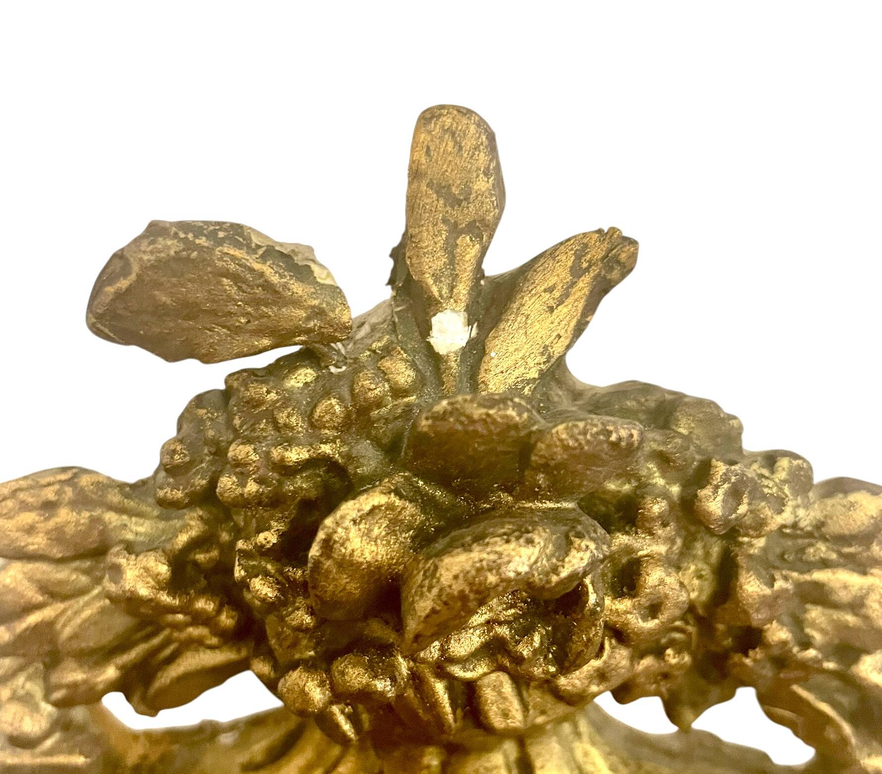 Louis XVI style gilded wood mirror