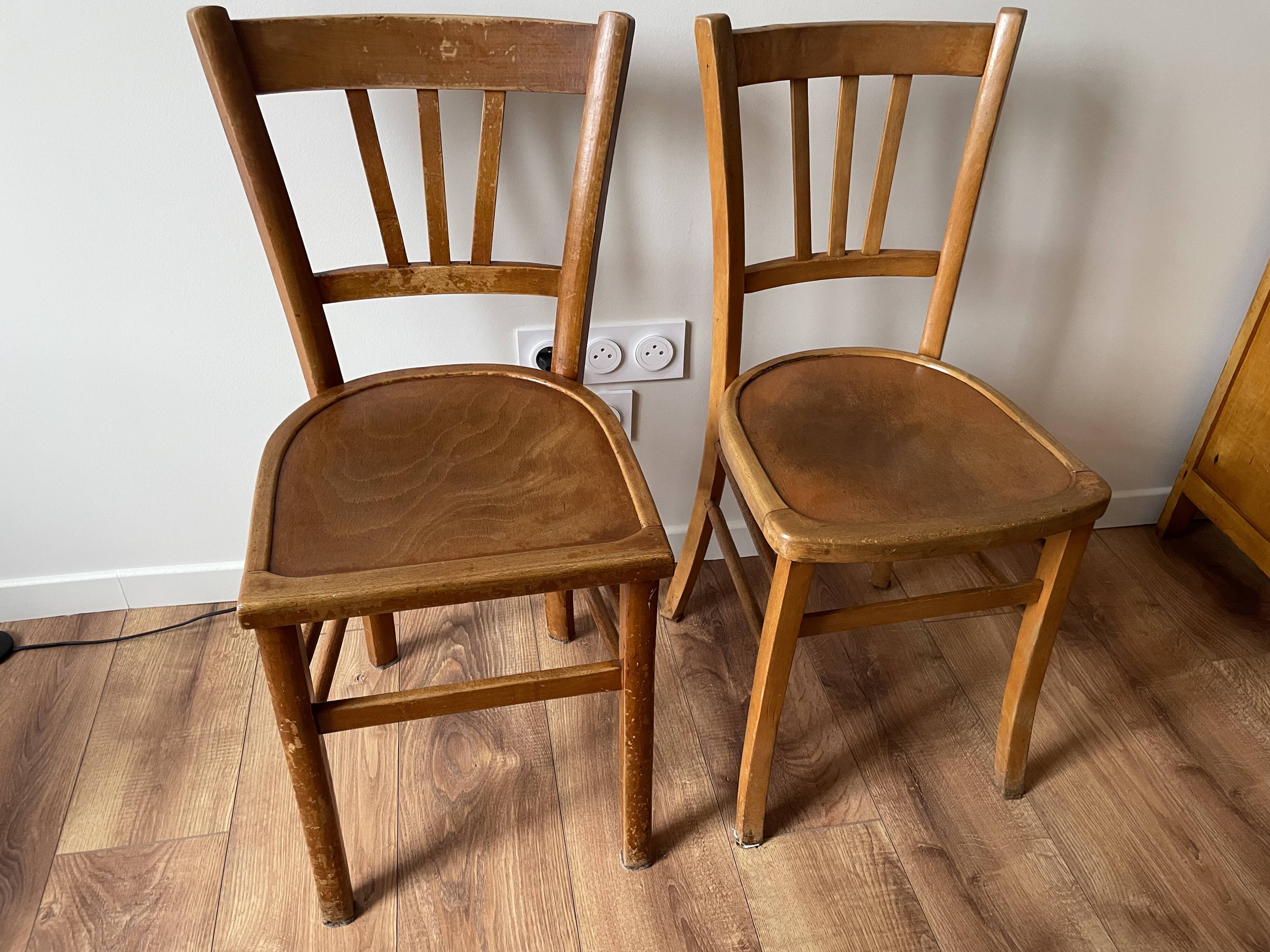 Pair of Luterma bistro chairs from the 1950s