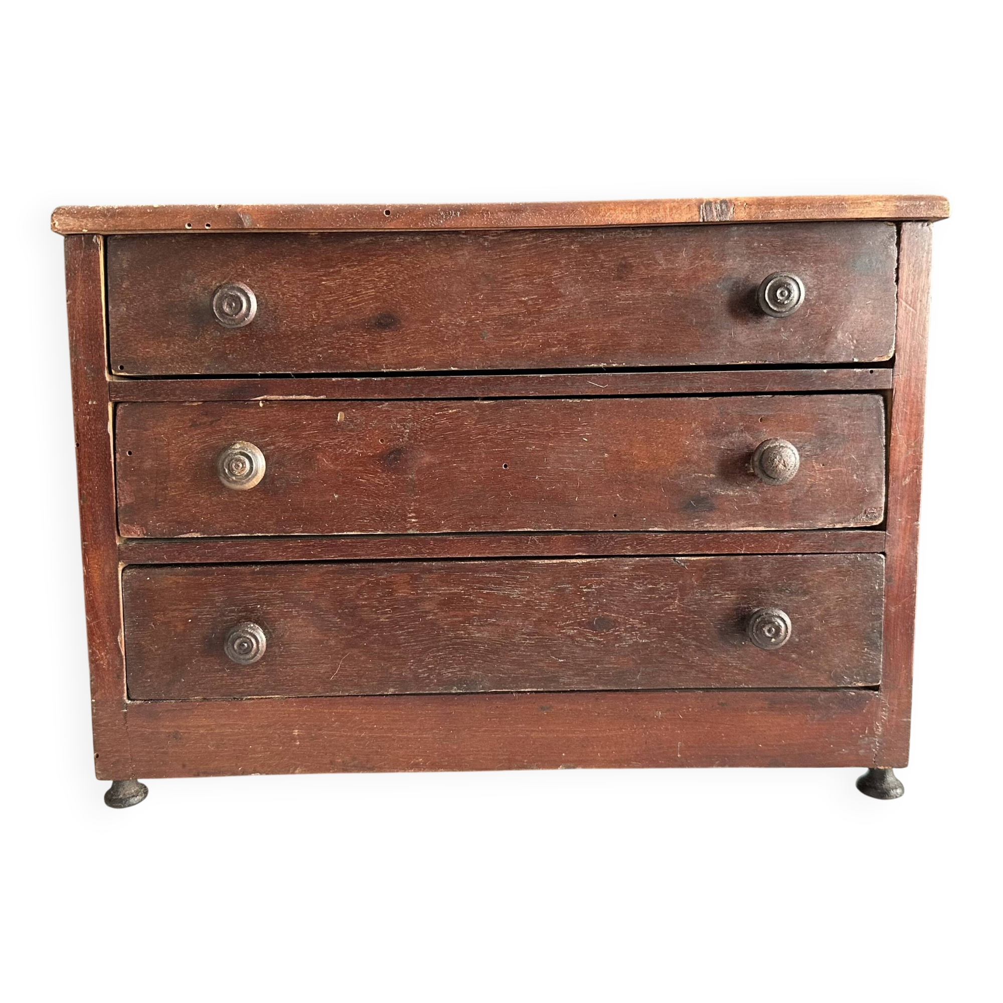 Miniature wooden master cabinet, 19th century