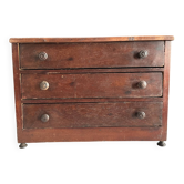 Miniature wooden master cabinet, 19th century