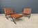 2x brand new original Knoll Barcelona relax + ottoman, Venezia cognac leather
