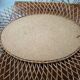 Rattan oval mirror 47x61cm