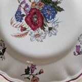 Two Sarreguemines Agreste dinner plates