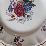 Deux assiettes plates Sarreguemines Agreste