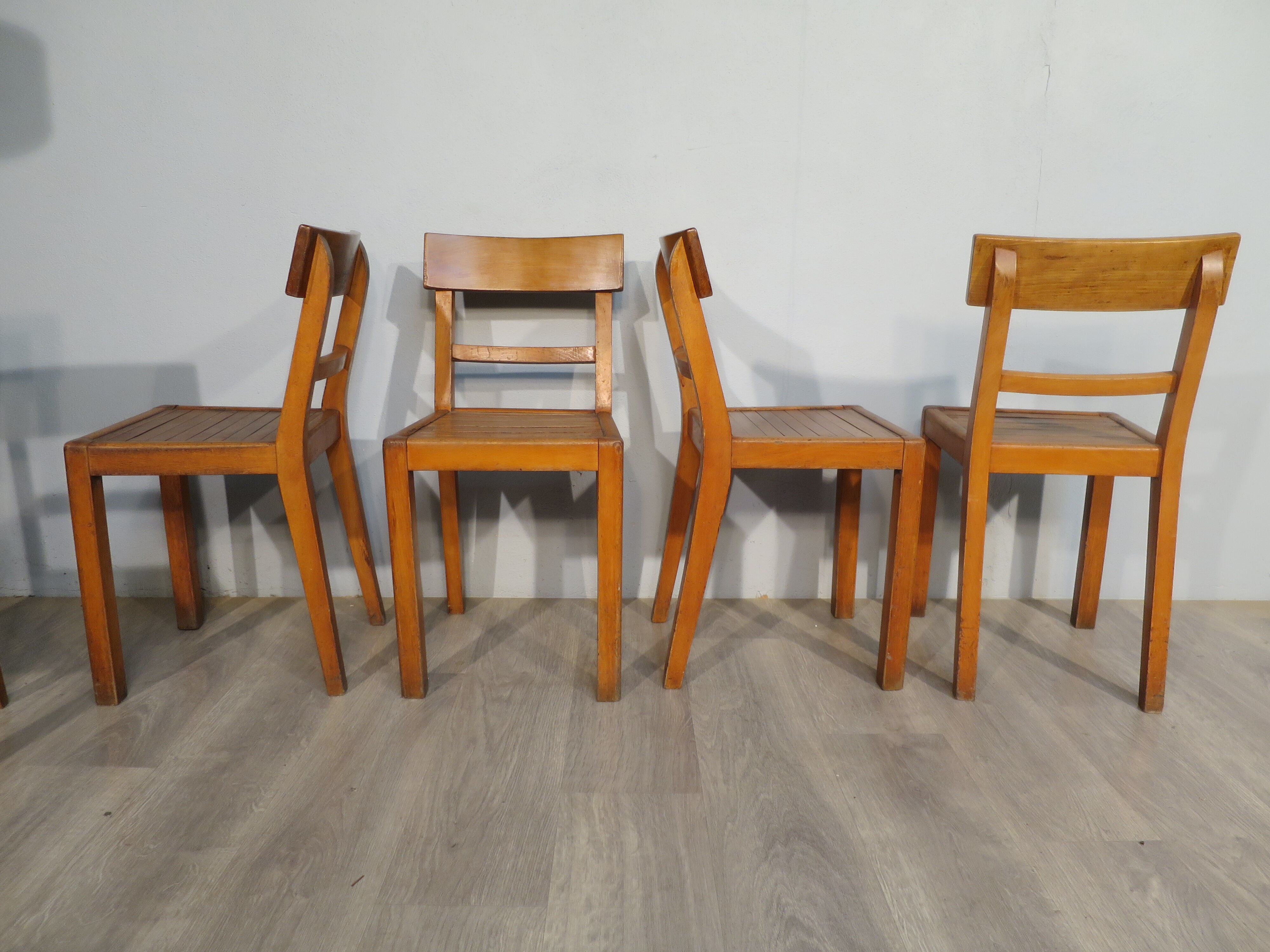 Set of 5 bistro chairs 40s