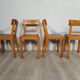 Set de 5 chaises bistrot années 40