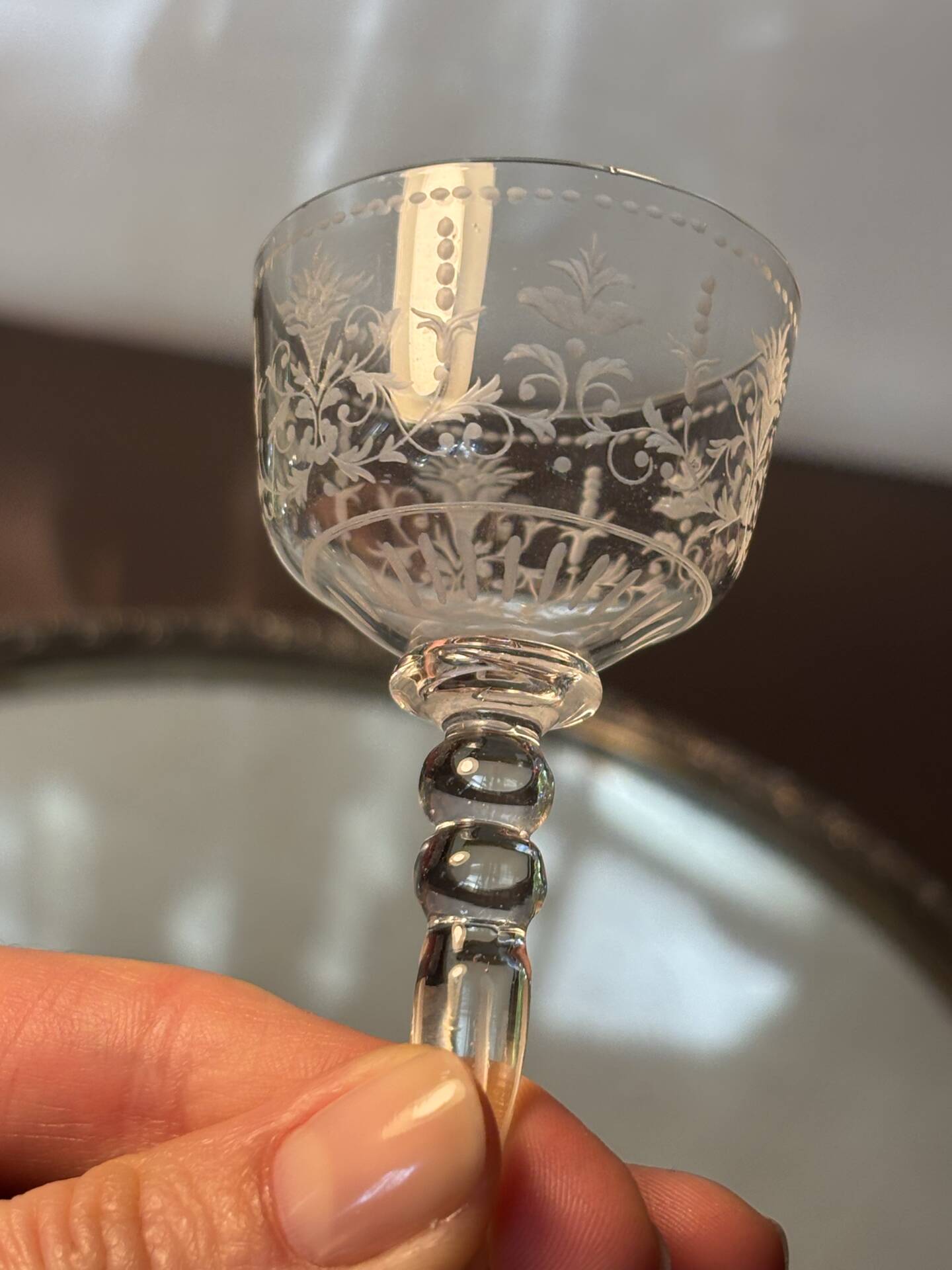 Verre à liqueur Baccarat 19eme rare