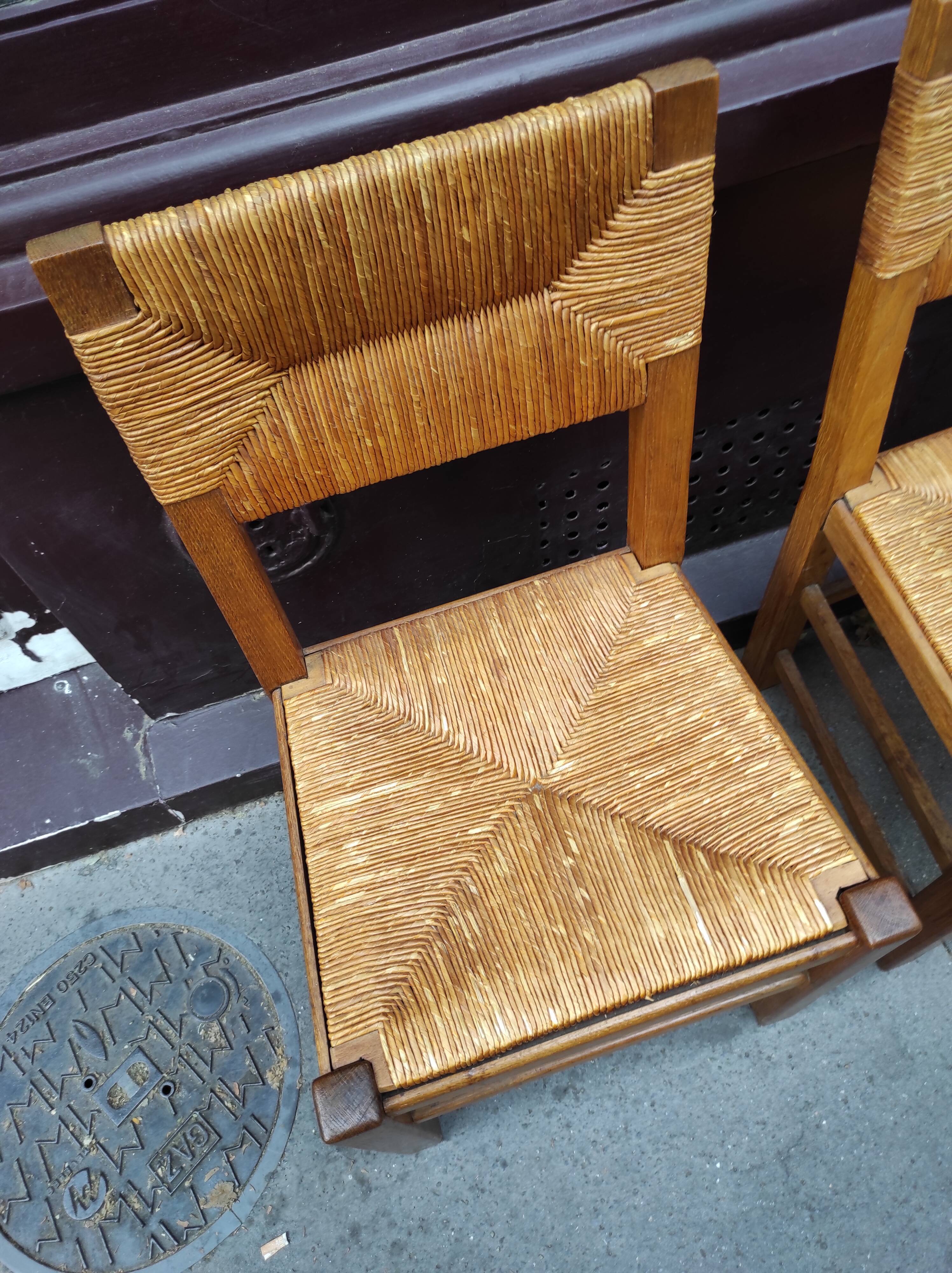 4 mulched chairs 50s