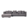 Canapé d’angle malmo mélange gris, design scandinave