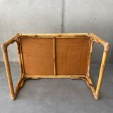 Table basse en rotin