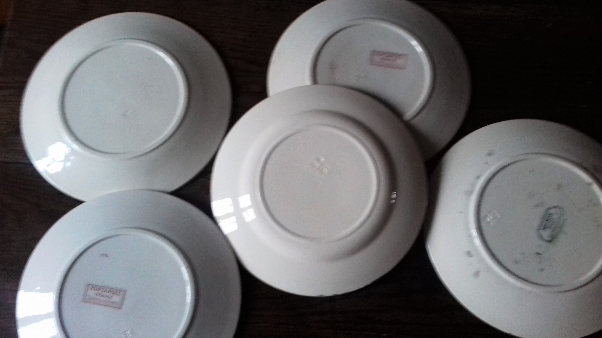 Lot 5 plates Terre de Fer Badonviller Sarreguemines
