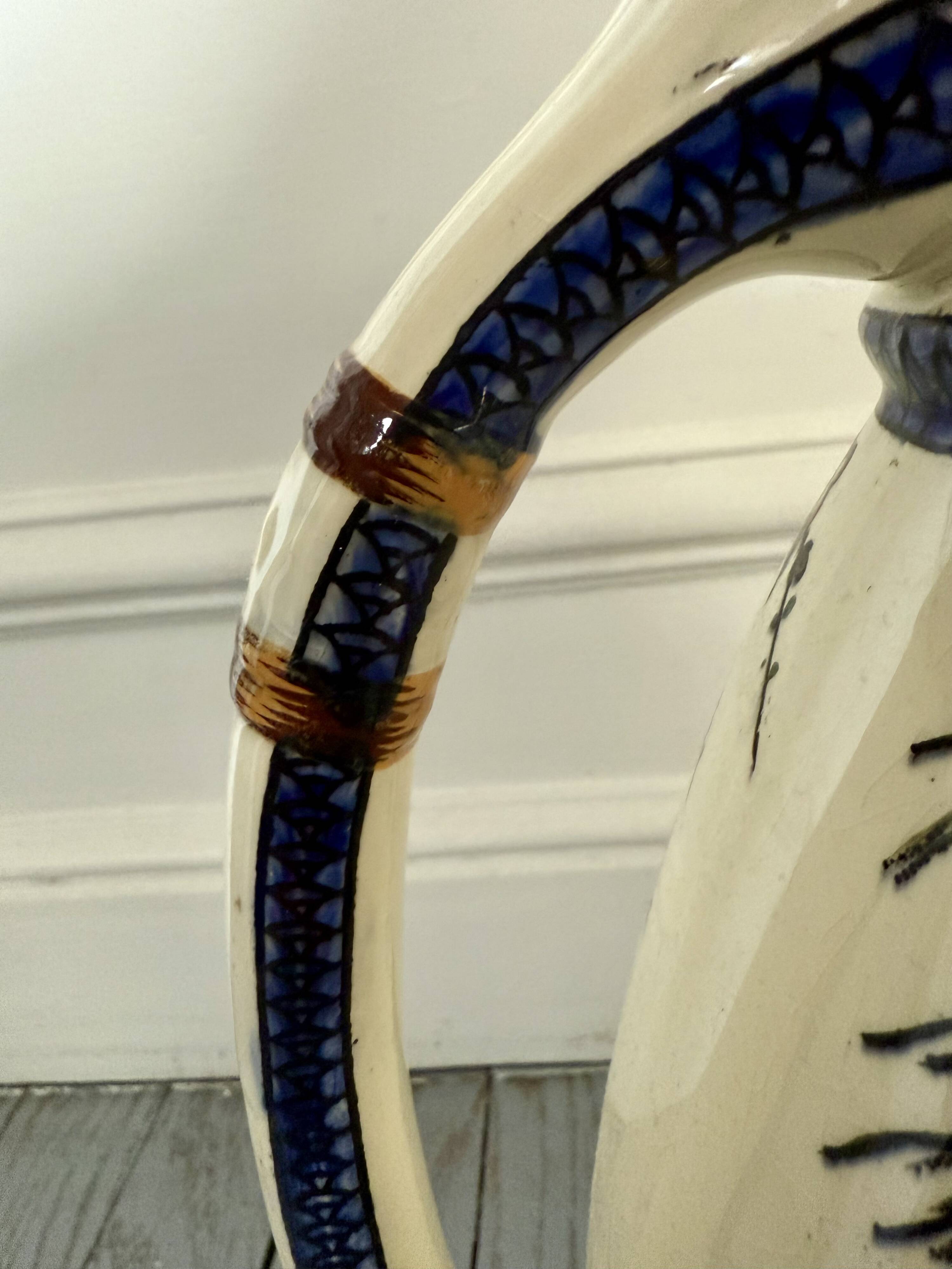 Félix Bracquemond Vase or pitcher Egyptian model by Creil & Montereau